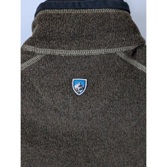 Kuhl Alfpaca Kashmira Full Zip Jacket Men’s Small Olive Brown Fleece Lined - Picture 5 of 12